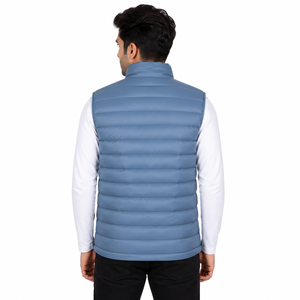 Chaleco Acolchado para Hombre al por Mayor, Cuello Alto, Sin Mangas, Chaqueta de Invierno, Proveedor de Ropa Urbana Personalizada, EE. UU. - Product Image 2