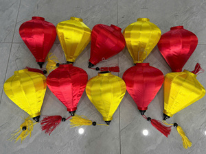 Classic Hanging <b>Bamboo</b> Silk <b>Lantern</b> for Traditional Cultural and Festival Decor Traditional hanging silk <b>bamboo</b> <b>lantern</b> - Product Image 2