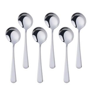 Cuchara de Acero Inoxidable de Alta Calidad, Ecológica, Clásica, Juego de Cucharas de Mesa Duraderas, Aptas para Alimentos - Product Image 1