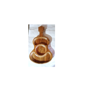 Plateau de service en bois poli fait main, motif personnalisé, écologique, de forme ovale, organisateur de snacks et d'assaisonnements, moderne et polyvalent - Product Image 4