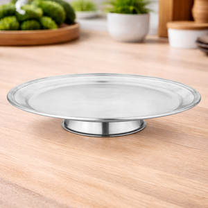 Stainless Steel <b>Cupcake</b> <b>Stand</b> Dessert <b>Stand</b> with Steel Round Tray Wholesale Round Cake Tray With <b>Stand</b> - Product Image 1
