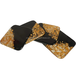 Posavasos de Resina Hechos a Mano con Diamantes Brillantes, Personalizados, Ecológicos, Elegantes, Decoración Moderna para Mesa, Artísticos - Product Image 4