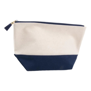 Pochette de maquillage en tissu de coton multifonction de haute qualité, petite taille, fermeture éclair, écologique, personnalisée, imprimée, tendance - Product Image 6
