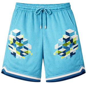 Pantalones cortos informales de malla de verano para hombre, pantalones cortos para entrenamiento en gimnasio, correr, Fitness, ligeros, de secado rápido, transpirables, con cintura elástica - Product Image 4