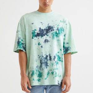 T-shirts pour hommes 100% Coton épais, haute qualité, style délavé à l'acide vintage, grandes tailles, coupe oversize, pour l'été, vente en gros, Ringers - Product Image 1