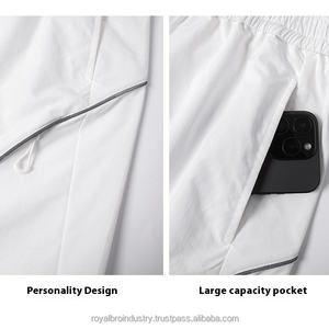 American Trendy High Street Casual Shorts Mid Waist Elastic Washed Wister Zipper Loose Fit Digital Worsted Pattern Decoration - Product Image 6