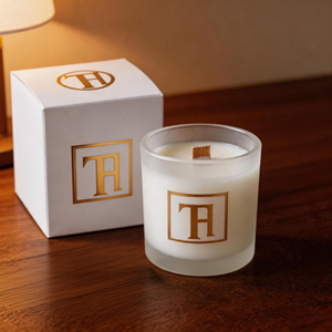 Soy Wax Cylinder <b>Candle</b>-100% Organic Non-Toxic Environment-Friendly Over 60 Hours Burn Time Glass Jar Custom Scent Modern Style - Product Image 5