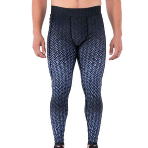 Leggings de yoga imprimés pour hommes, taille élastique, sublimation, vêtements de sport compressifs, collants de gym - Product Image 1