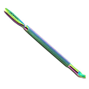Pousse-cuticules argenté, dissolvant de vernis à ongles, spatule exfoliante double tranchante, cuillère à double extrémité pour nail art, manucure et pédicure - Product Image 1
