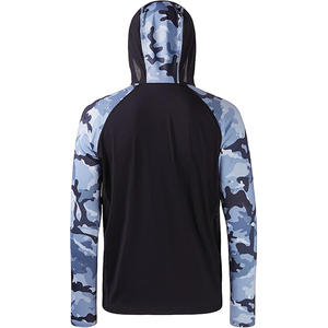 Factory Custom Performance Hoodie Long Sleeve Men's UPF 50 Performance Fishing Shirt <b>Cooling</b> Feature Quick Dry - Product Image 5
