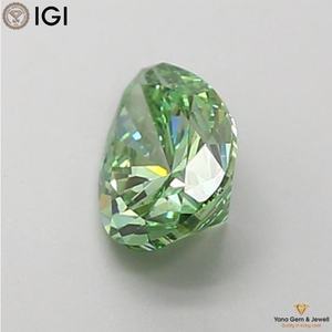 เพชรทรงลูกแพร์ 1.00 กะรัต ได้รับการรับรองจาก IGI สีเขียวสดใสแฟนซี ความสะอาดระดับ VS2 เพชร CVD ที่เพาะเลี้ยงในห้องปฏิบัติการ สำหรับแหวนสั่งทำพิเศษ - Product Image 5