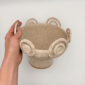 แจกันเซรามิกวินเทจวาบิซาบิคุณภาพสูงทำมือ แจกันเซรามิกสโตนแวร์สำหรับวางบนโต๊ะ ผลิตโดย UO INDIA - Product Image 2