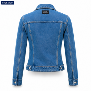 2025/2026 Trendy Women's Classic <b>Denim</b> Jacket Stylish Durable Everyday Wear Knitted Breathable Crafted Premium Cotton Vintage - Product Image 2