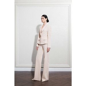 Wholesale <b>Blazer</b> <b>Set</b> For Women ODM Supply ELISE FIT <b>BLAZER</b> Textured Soft Notched Collar Regular Length Women's Casual <b>Blazer</b> - Product Image 5