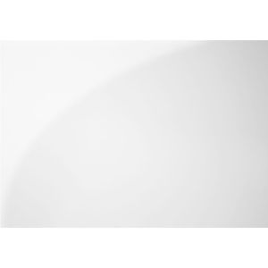 Bureau contemporain moderne de 48 pouces avec tiroirs de rangement en métal chromé, fini stratifié blanc - Product Image 1