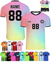 Chemise à imprimé intégral, t-shirts personnalisés pour hommes, sublimation, 100% polyester, maillots de football, séchage rapide, design unique, uniforme de football