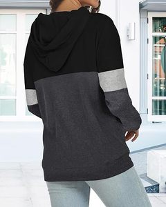 Sweat à capuche décontracté ample à manches longues imprimé pour femmes, mode streetwear grande taille - Product Image 5