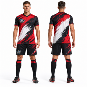 Nuevo Uniforme de Fútbol, Tejido de Punto Premium, Poliéster con Ventilación, Elástico, Resistente, Listo para Partidos - Product Image 1