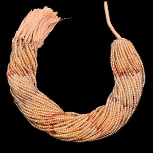 Cuentas de circonita AAA+ de 3 mm microfacetadas en forma de rondel, circonita natural multicolor marrón, cuentas de piedras semipreciosas para la fabricación de joyería. - Product Image 4