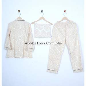 Ensembles de pyjamas floraux doux, confortables et respirants pour femmes et couples, style vintage pour les saisons été, automne et hiver - Product Image 4