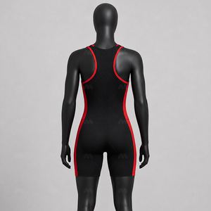 Combinaison de lutte sans manches personnalisée pour homme, en Spandex/Polyester, légère et respirante, pour adultes - Product Image 3
