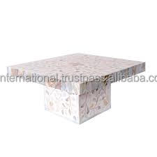 100% Wholesale Bone Inlay <b>Cake</b> Stand Best Quality Bone Inlay <b>Cake</b> Stand for Birthday Wedding Party From India Handicraft - Product Image 4