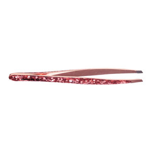 Ensemble de soin Rose Gold 2 pièces, comprenant un ensemble de pinces à épiler à paillettes et des pinces à épiler pointues et inclinées en acier inoxydable de qualité supérieure pour poils incarnés - Product Image 3