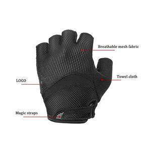 Guantes Deportivos Unisex de Medio Dedo, Transpirables, de Poliéster, con Cierre de Velcro, para Entrenamiento de Verano y Fitness - Product Image 6