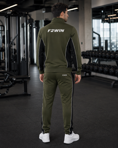 Ensemble de survêtement F2WIN pour homme, bleu et blanc, avec blocs de couleur, veste à capuche décontractée avec cordon de serrage et pantalon, respirant, coupe régulière, idéal pour l'été, OEM - Product Image 3