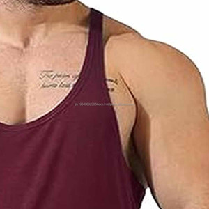 Débardeur personnalisé pour homme sans manches en coton de haute qualité, débardeur uni pour homme pour l'entraînement, décontracté et respirant - Product Image 3