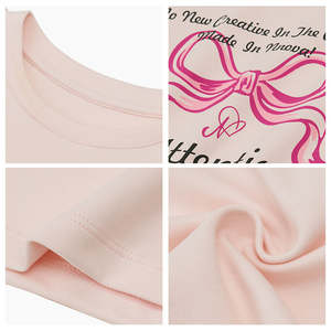 เสื้อครอปท็อปลายกราฟิกโบว์สไตล์วินเทจพังก์สำหรับผู้หญิง แฟชั่นฤดูร้อน Y2K เสื้อยืดอีโมเบบี้ที ผ้าลูกไม้ระบายอากาศ แขนสั้น - Product Image 5