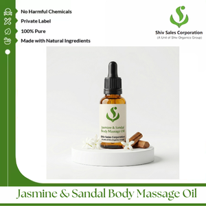 Jasmine and Sandalwood Body Massage Oil for Relaxation Therapy, Spa Treatments and Advanced <b>Personal</b> Care Solutions - Product Image 5