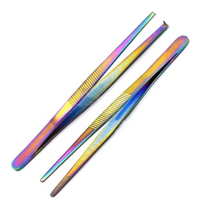 Pinces manuelles en acier inoxydable pour pansements, pinces de dissection, pinces à tissus, pinces chirurgicales à mâchoires dentelées, instruments - Product Image 1