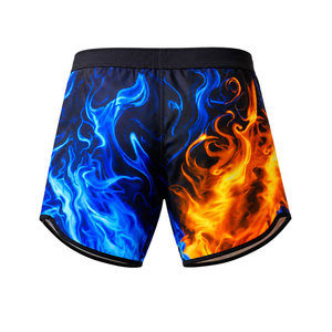 Custom Flame Graphic <b>Men</b> Surf Board Shorts Quick Dry Swim <b>Trunks</b> Sublimation Printed Beach Water Sports Shorts OEM ODM Supplier - Product Image 3