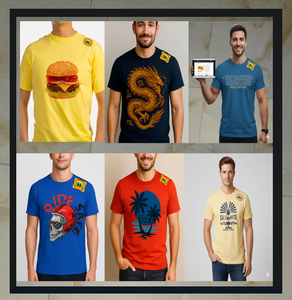 Camisetas de Hombre al por Mayor, Personalizadas, 100% Algodón, Tejidas, con Serigrafía, de Alta Calidad, Ecológicas, 180g, Bangladesh - Product Image 1
