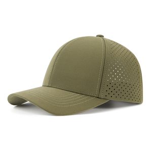 Gorra de Béisbol Verde Oliva de 6 Paneles, Malla Transpirable, Ajuste Ajustable, Unisex, Estilo Casual para Exteriores, Primavera/Verano - Product Image 1