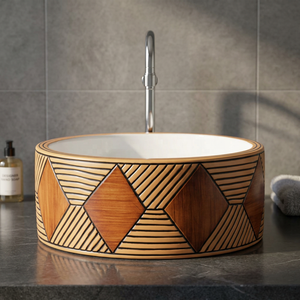 Modern Round Ceramic <b>Table</b> Top Hand Wash Basin With <b>Lifetime</b> Warranty For Hospitals And Basements - Product Image 6