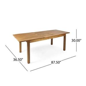 Solid Teak Handmade Waterproof Outdoor Dining Set 8 Seater with Curved Armchairs for Villa Resort Hotel Patio and Garden - Product Image 2