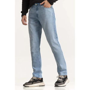 Top Trending Custom Washed Solid Straight Fit <b>Denim</b> Jeans-Durable Comfortable OEM Service Eco-Friendly <b>Denim</b> Jeans - Product Image 1