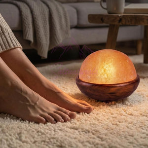 Lámpara de Sal Decorativa con Forma de Domo del Himalaya, Precio al por Mayor, Lámpara de Sal con Forma de Domo del Himalaya - Product Image 4