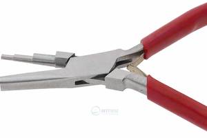 Alicates cóncavos huecos de 3 pasos para crear bucles de 3, 4 y 5 mm, herramienta de doble resorte de acero inoxidable de 6 pulgadas para doblar alambre y joyería DIY - Product Image 3