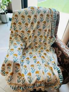 Manta Tejida a Mano de Algodón 100% Indio con Estampado Africano, Ecológica, Precio de Fábrica al Por Mayor - Product Image 5