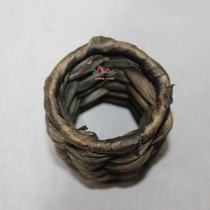 Servilleteros de jacinto de agua tejidos a mano, decoración de mesa Bohemia ecológica para cocina y restaurante - Product Image 5