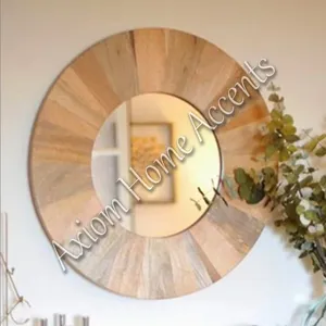 Axiom Home Accents Decorative <b>Wall</b> <b>Mirror</b> Minimalist Design With Glass and Iron for Modern Bathroom or Office Antique - Product Image 4