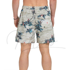 Shorts de Baño para Hombre, Impermeables, con Estampado Digital a Rayas, de Poliéster/Algodón, Largos hasta la Rodilla, para Playa, Surf, Yoga - Product Image 2