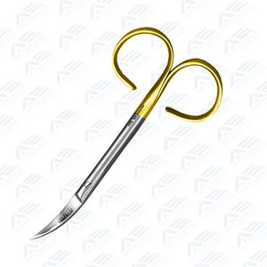 Tijeras de Disección Profesionales Reutilizables de Acero Inoxidable con Mango Dorado y Hoja Afilada para Uso Quirúrgico y Dental - Product Image 3