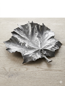 Plateau de service Acube Industries en aluminium moulé à la main avec motif feuille, meilleure qualité, décoration intérieure, impression numérique 1 couleur - Product Image 5
