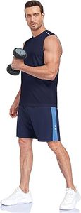 Factory Cheap Custom Logo Muscle Fit Breathable Embroidery Men's Tank <b>Tops</b> Sleeveless Workout Polyester/Cotton Gym Tank <b>Top</b> - Product Image 2