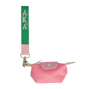 Bolso de Mano Mini con Correa de Muñeca de Nailon Rosa, Bolso Bandolera Pequeño de Moda para Mujer, Cartera de Viaje, Porta Teléfono - Product Image 2