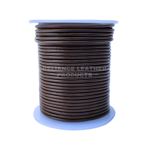 Cordón de Cuero Genuino Marrón Oscuro de 2.0mm para Joyería, Manualidades y Proyectos de Bricolaje - Product Image 1